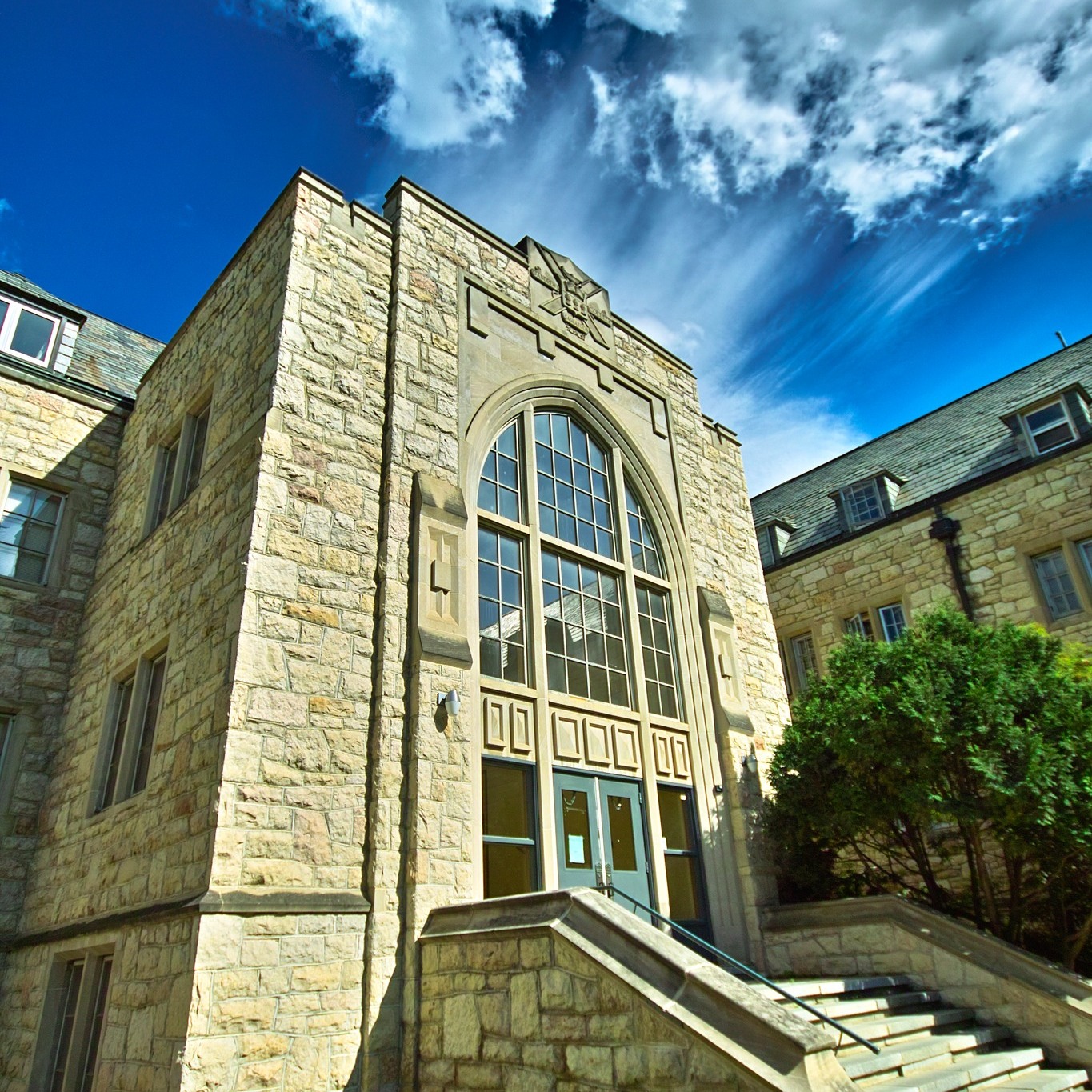 St. Andrew's College exterior — historic limestone building, Saskatoon